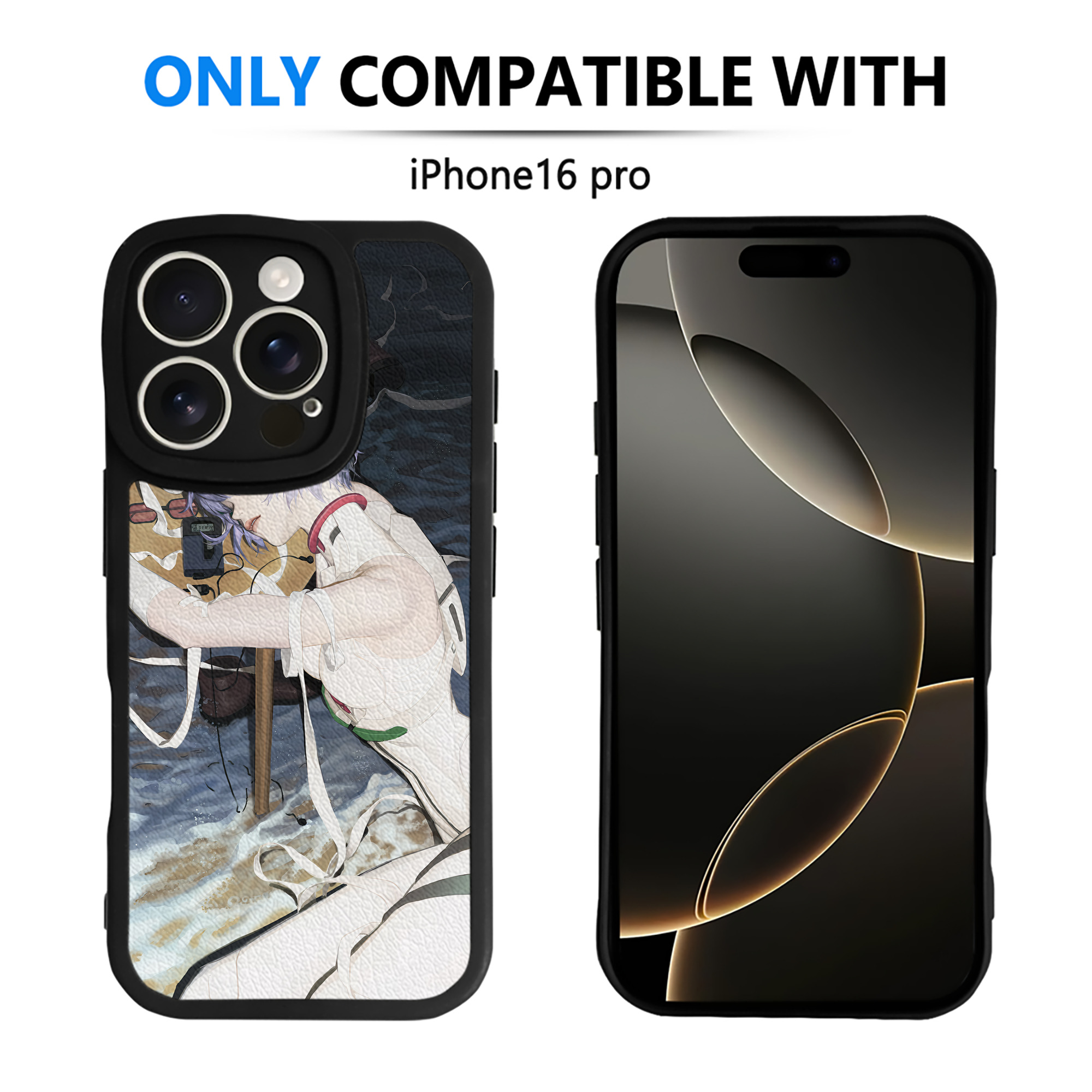 （画像用） EVA 新世紀エヴァンゲリオン 【iPhone 16シリーズ対応】シリコンスマホケース（レザー調） 材質：シリコン